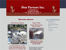 Tablet Screenshot of donparsonsmarina.com